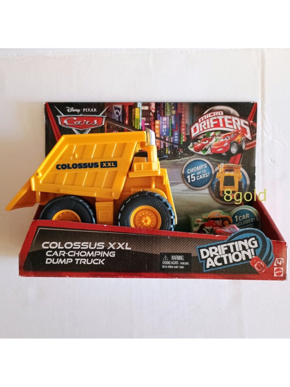 Disney / Pixar Cars Micro Drifters Colossus XXL Car-Chomping Dump Truck NEW